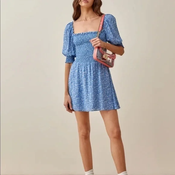 💙Reformation Elle Dress Suzette - Picture 4 of 7